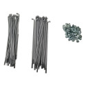 Kit Raios E Niples Ybr 125 Disco Dianteiro Eninco Cromado 3.2 Mm