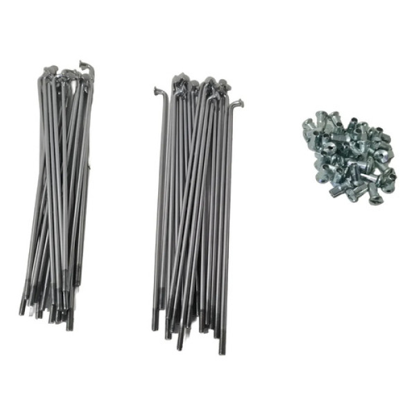 Kit Raios E Niples Ybr 125 Disco Dianteiro Eninco Cromado 3.2 Mm