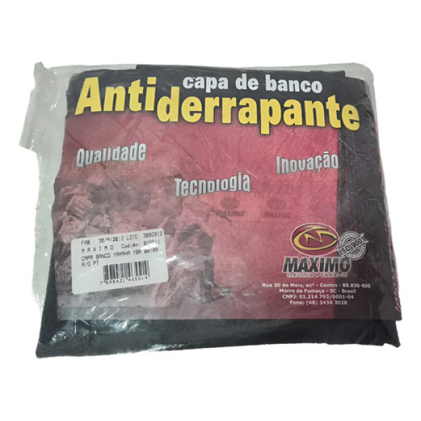 Capa Banco Antiderrapante Yamaha Ybr 125 00/08 Maximo Preto