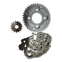 Kit Relação Dafra Kansas 150 Aço 1045 Transmissão Kansas 150 Cinza