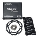 Kit Relação Falcon Nx400 Reforçada C/retentor Maxx Special Preto