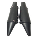 Par Protetor Escapamento Yamaha Xt 660 12/18 Detalhe 54150 Cinza-escuro