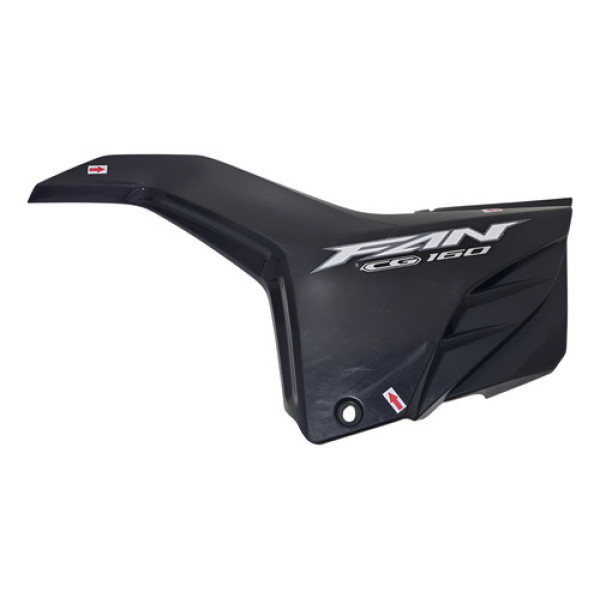 Carenagem Lateral Esq Honda Cg 160 Fan 22/24 Detalhes 59285 Preto