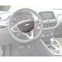 Tampa Airbag Volante Buzina Spin Montana Onix Tracker 20-23 Preto