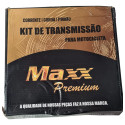 Kit Relação Titan 00/04 Cg 125 / Fan 125 05/08 Maxx Premium Cinza