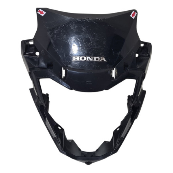 Carenagem Mascara Farol Honda Bros 160 2025 Detalhes 60598 Preto