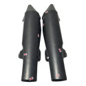 Par Protetor Escapamento Yamaha Xt 660 12/18 Detalhe 54150 Cinza-escuro