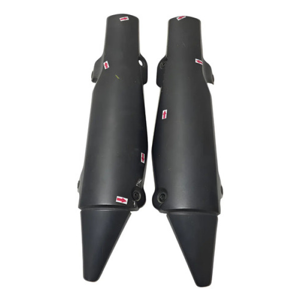 Par Protetor Escapamento Yamaha Xt 660 12/18 Detalhe 54150 Cinza-escuro