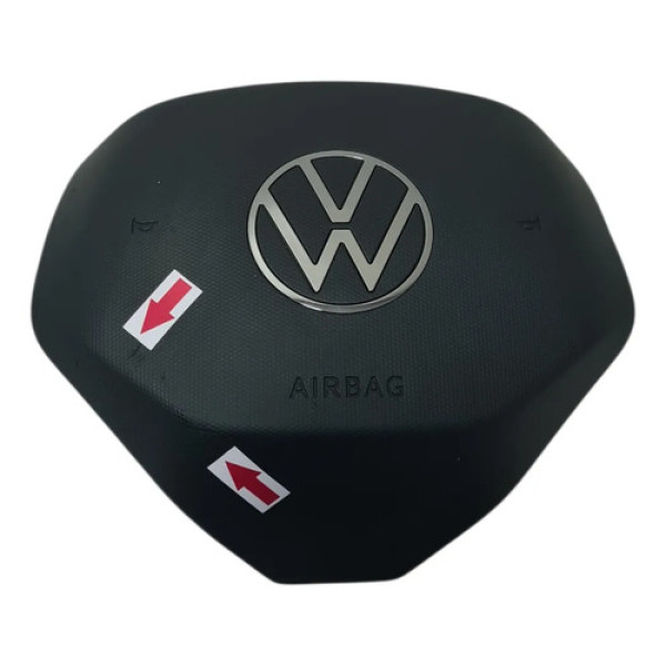 Tampa Capa Airbag Nivus Virtus Tcross Taos 22-25 C/detalhes Preto