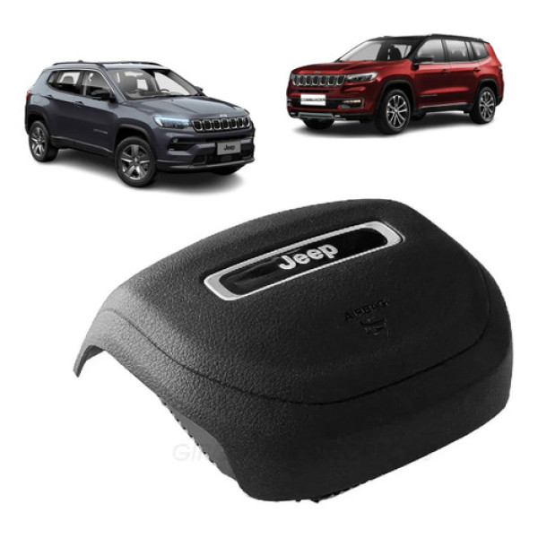Tampa Capa Buzina Volante Airbag Jeep Compass 2021 2023