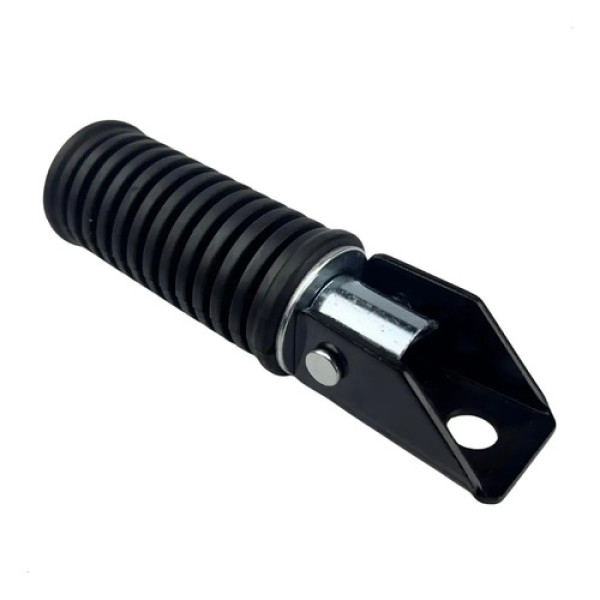 Pedaleira Traseira C/ Suporte Intruder Yes Cromada Original Preto / Direito