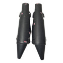 Par Protetor Escapamento Yamaha Xt 660 12/18 Detalhe 54150 Cinza-escuro