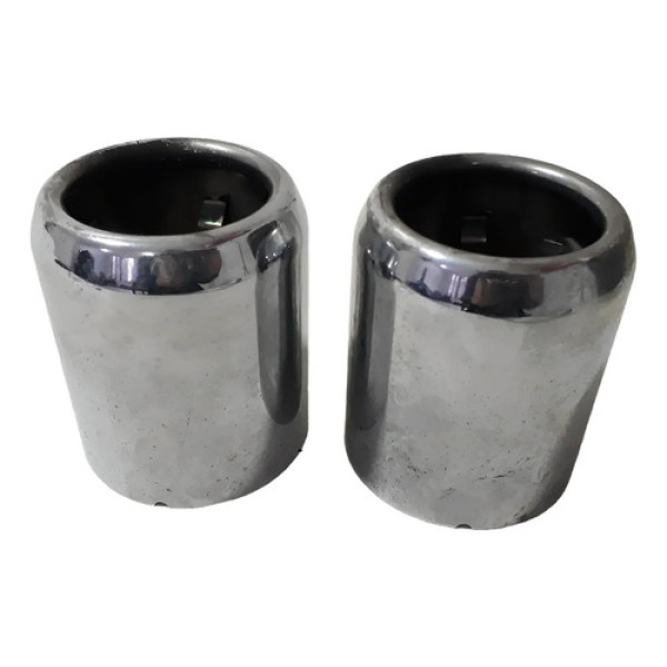 Par Acabamento Ponteira Bmw 8 654 203-03 Orig 57104 Prateado