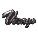 Emblema Tanque Virago 250, 535, 750 E 1100 Detalhes 49641 Dourado-escuro