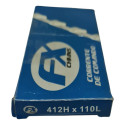 Corrente Do Comando 412h X 110l Honda Cb 400 / 450 Cbr 450sr Metálico / Prata