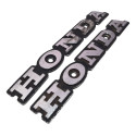 Par Emblema Tanque Honda Cb 400 Original Detalhes 54404 Prateado