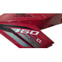 Carenagem Aba Tanque Esq Honda Cg160 Fan 16/21 Detalhe 62553 Vermelho