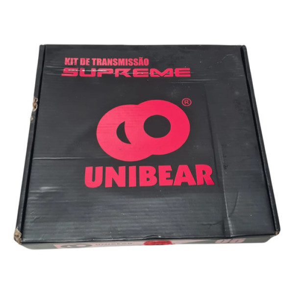 Kit Relação Transmissão Bros 150 Com Retentor Unibear Preto