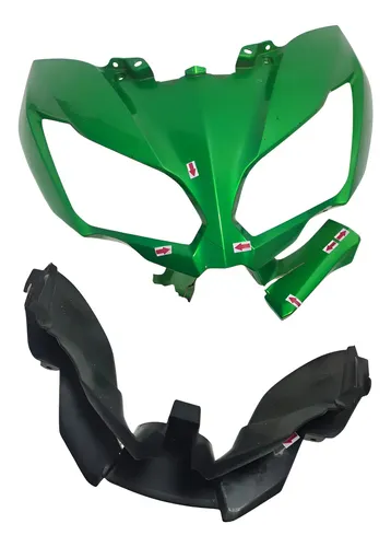 Carenagem Frontal Kawasaki Versys 1000 2018 Quebrado 53980 Verde-limão
