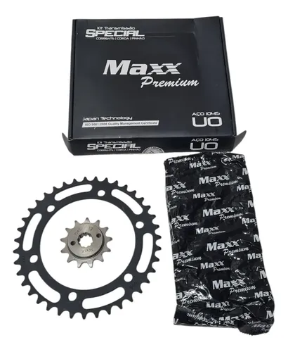 Kit Relacao Transmissao Xre 300 39 D 13 D Maxx C/retentor Preto