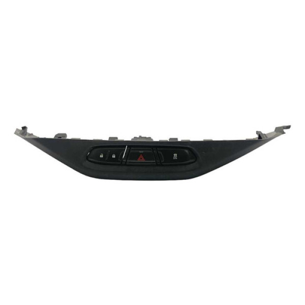 Moldura Botão Alerta Trava Porta Chevrolet Spin 2020 2021 Preto
