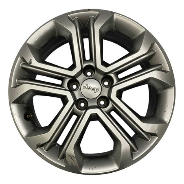 Roda Liga Leve Aro 18 5 Furos Jeep Compass 2022 2025 Cinza