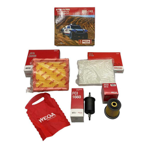 Kit Filtro Troca Completa Wega Jeep Renegade 1.8 2015 2022