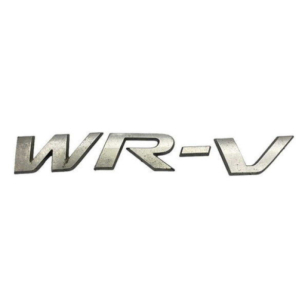 Emblema Logo Tampa Traseira Wr-v Honda 2018 2020 Cinza