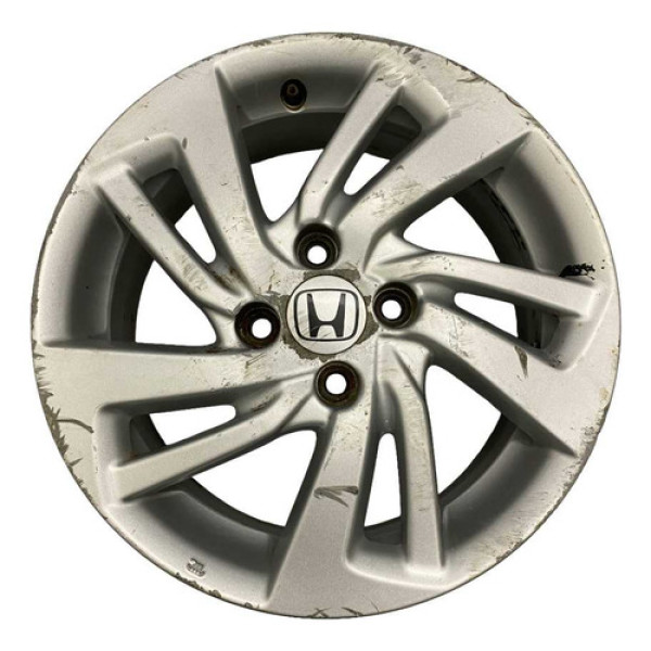 Roda Liga Leve Aro 15 4 Furos Honda Fit 1.5 2018 2022 Prata