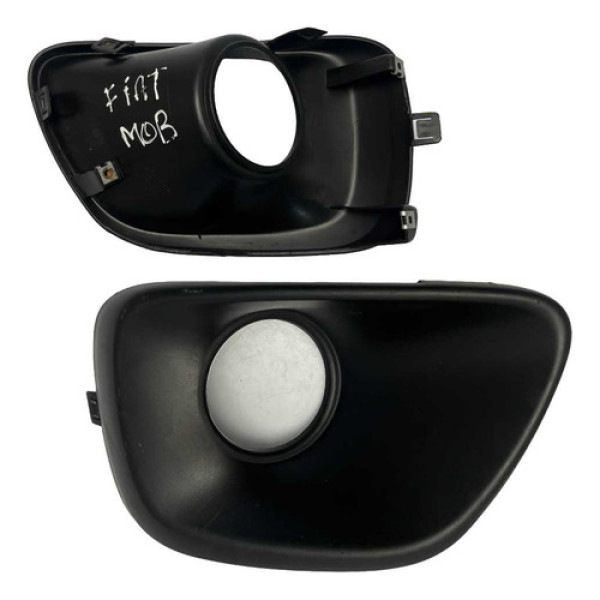 Moldura Farol Milha Direito Fiat Mobi 2021 2024 | 100227538 Preto