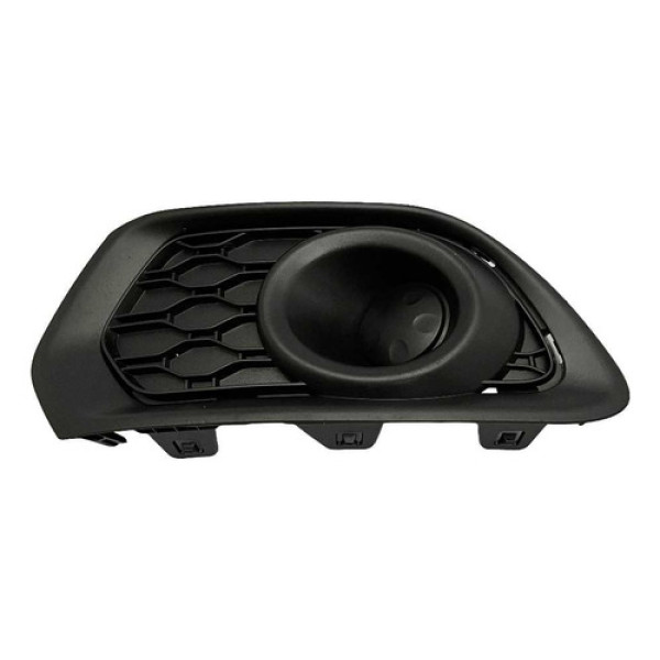 Grade Moldura Farol Milha Esquerdo Renault Sandero 2014 2019 Preto Esquerdo