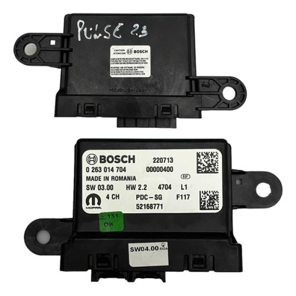 Módulo Sensor Estacionamento Fiat Pulse Fastback 0263014704  Preto