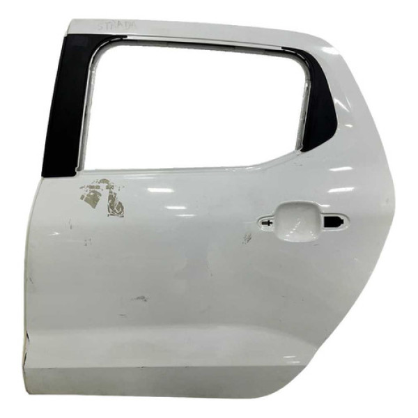 Porta Traseira Esquerda Fiat Strada 2022 Traseira Esquerda Branco