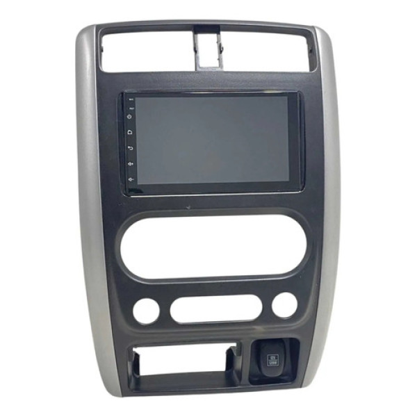Central Multimídia C/ Moldura Painel Suzuki Jimny 2013-2021 Cinza