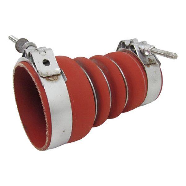 Mangueira Direita Do Intercooler F250 Cummins + Abraçadeiras Laranja