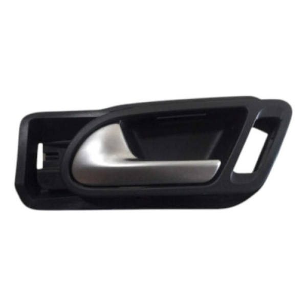 Maçaneta Interna Dianteira Esquerda Vw Tiguan 2013 Original Preto E Prata Dianteira