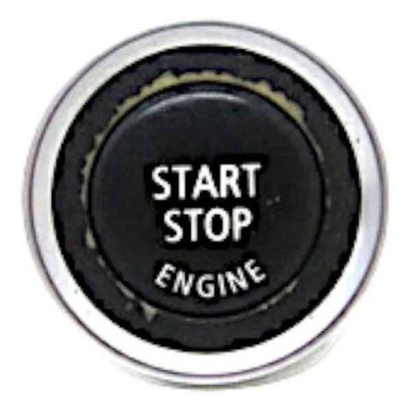 Botão Start Stop Bmw 320i 2006 A 2011 C/ Detalhe Preto