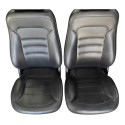 Bancos Dianteiros Originais Troller Ideal P/ Adaptar Em Jeep Preto
