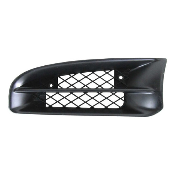 Grade Esquerda Parachoque Diant. Mitsubishi Galant 1994 1995 Preto Fosco
