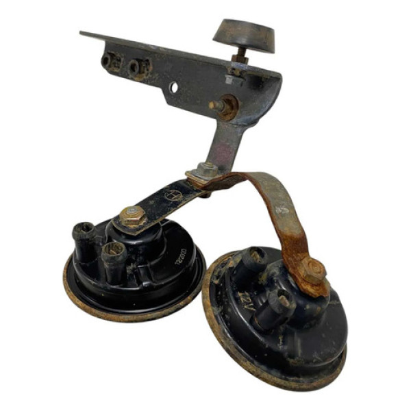 Suporte C/ Par De Buzinas Troller 2001 2002 2003 2004 2005