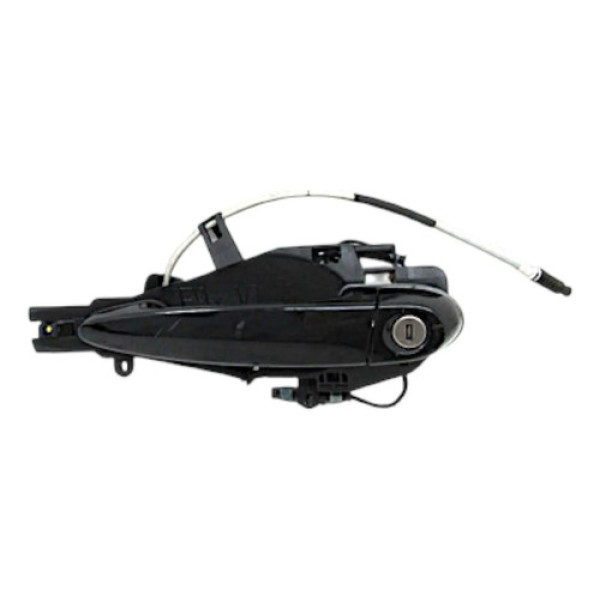Maçaneta Externa Dianteira Esquerda Bmw 320i 2006 A 2011 E90 Preto Dianteira