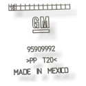 Acabamento Tampa Traseira Chevrolet Sonic 2013 95909992 Preto