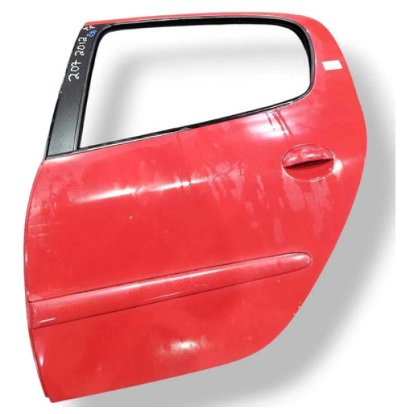 Porta Traseira Esquerda Peugeot 207 2010 2011 2012 2013 2014 Traseira Esquerdo Vermelho