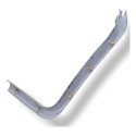 Moldura Tampa Traseira Lado Esquerdo Gm Astra 2005 90562489 Prateado