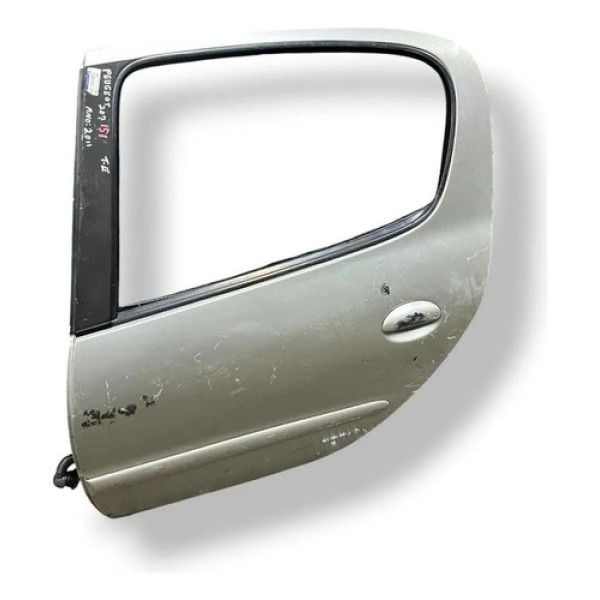 Porta Traseira Esquerda Peugeot 207 - 2011 2012 2013 2014 Traseira Esquerdo Prateado