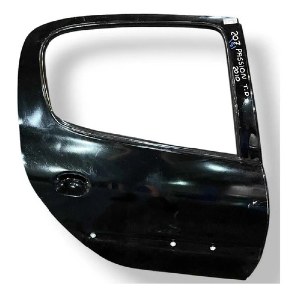 Porta Traseira Direita Peugeot 207 - 2010 2011 2012 2013 Traseira Direito Preto