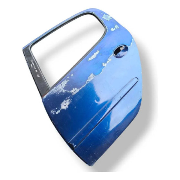 Porta Traseira Esquerda Peugeot 206 4p 1999 A 2001 C/detalhe Traseira Esquerdo Azul-marinho