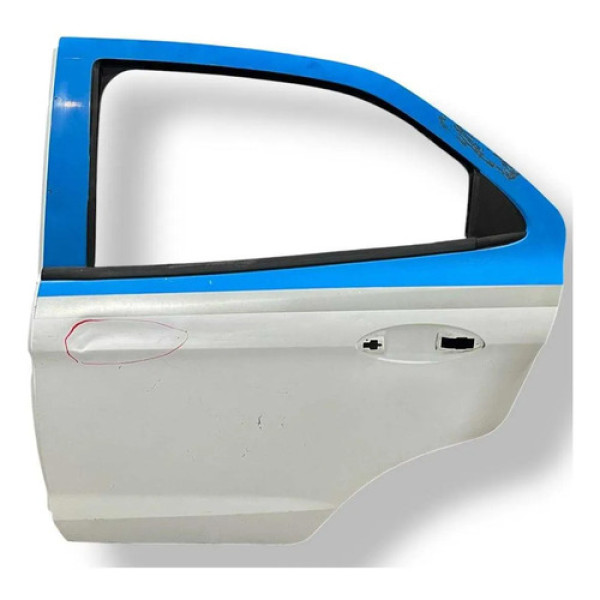 Porta Traseira Esquerda Ford Ka 2015 2016 A 2021 - Detalhe Traseira Esquerdo Branco