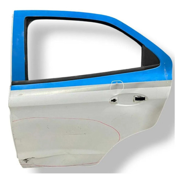 Porta Traseira Esquerda Ford Ka 2015 2016 A 2021 C/detalhe Traseira Esquerdo Branco