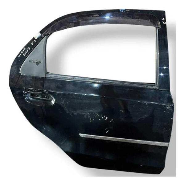 Porta Traseira Direita Toyota Etios Sedan 2013 2014 A 2016 Traseira Direito Preto